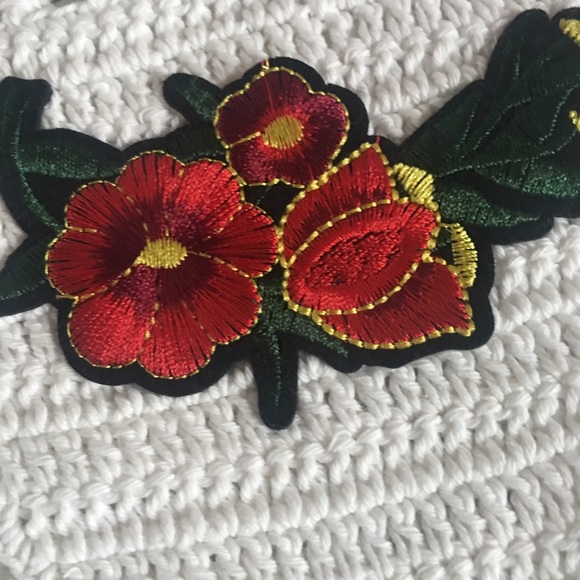 COPY - COPY - Roses appliqué  crochet bikini bottom - Picture 6 of 9